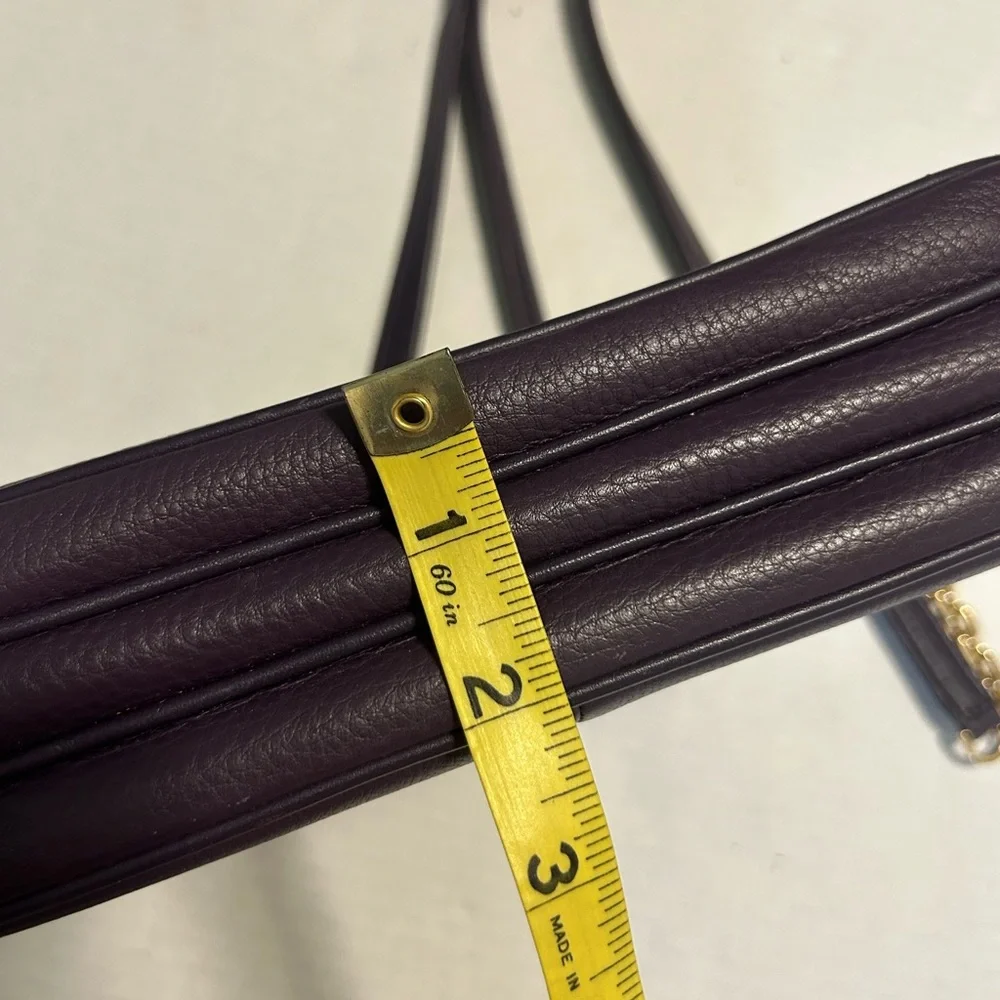 Tory Burch Purple Pebbled Leather crossbody